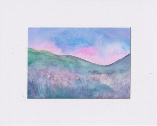 Landscape Seen Through a Sleeping Flower